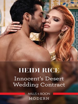cover image of Innocent's Desert Wedding Contract